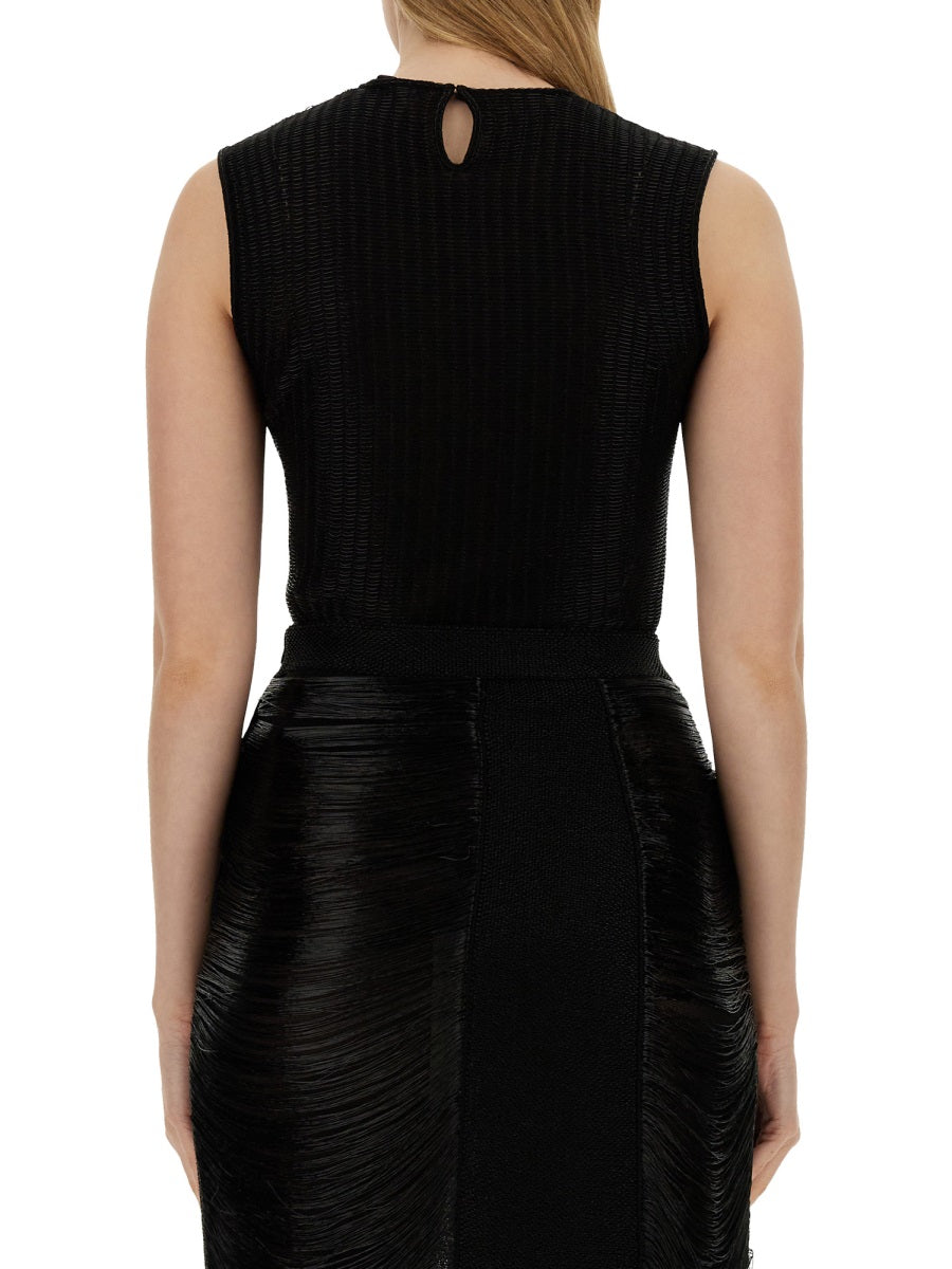 Alexander McQueen Tops- Alexander Mcqueen Women Top Armour Stich Elegant Everyday Designer Top