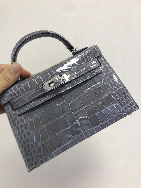 Close-up detail of sophisticated bag design