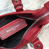 Sophisticated Faux Leather Handbag - Sleek Minimalist Lines | Women's Everyday Carry Handbag #703 - texture close-up (image 9) of designer-inspired handbag