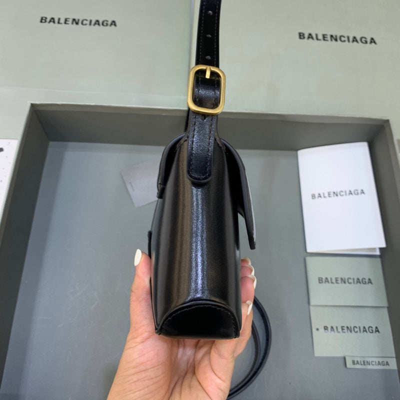 Contemporary Vegan Leather Handbag - Polished Finish | Women's Fashion Handbag #441 - back view (image 4) of designer-inspired handbag