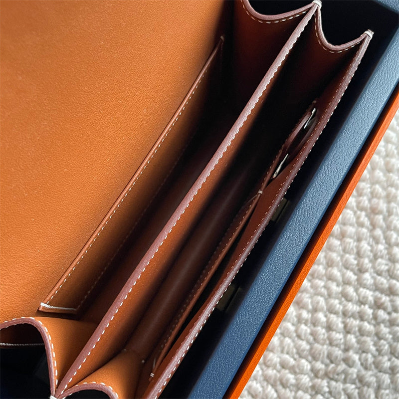 Poised bag shown from front angle