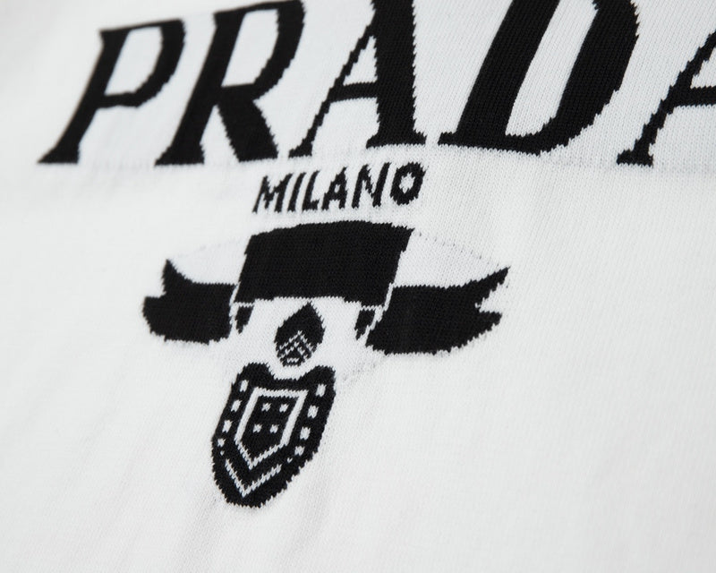 Close-up detail shot of Polo cotton polo shirt with signature branding