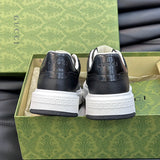 Gucci all-black luxury sneakers view 4 cushioned comfort fit
