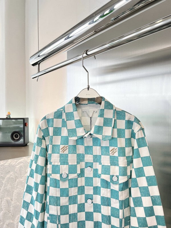 Back view of Louis Vuitton luxury clothing with relaxed-fit cut