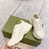 Gucci tonal black luxury sneakers view 5 premium leather build