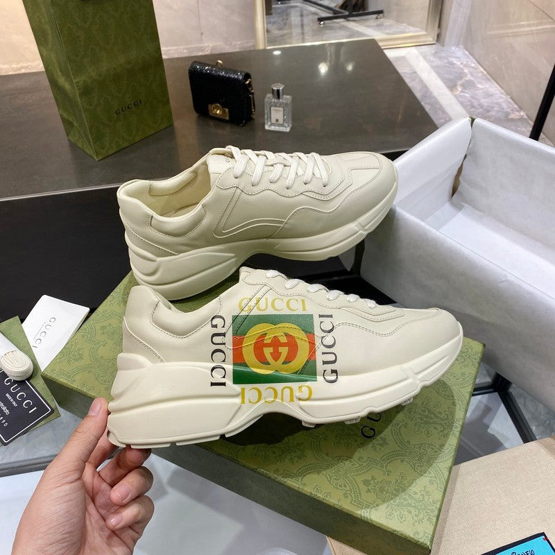 Gucci sneakers detailed view showing premium designer craftsmanship