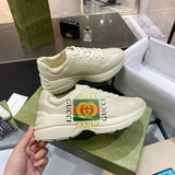 Gucci sneakers detailed view showing premium designer craftsmanship
