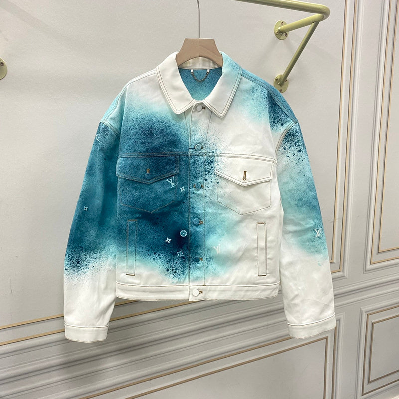 Front view of Louis Vuitton luxury clothing with everyday silhouette