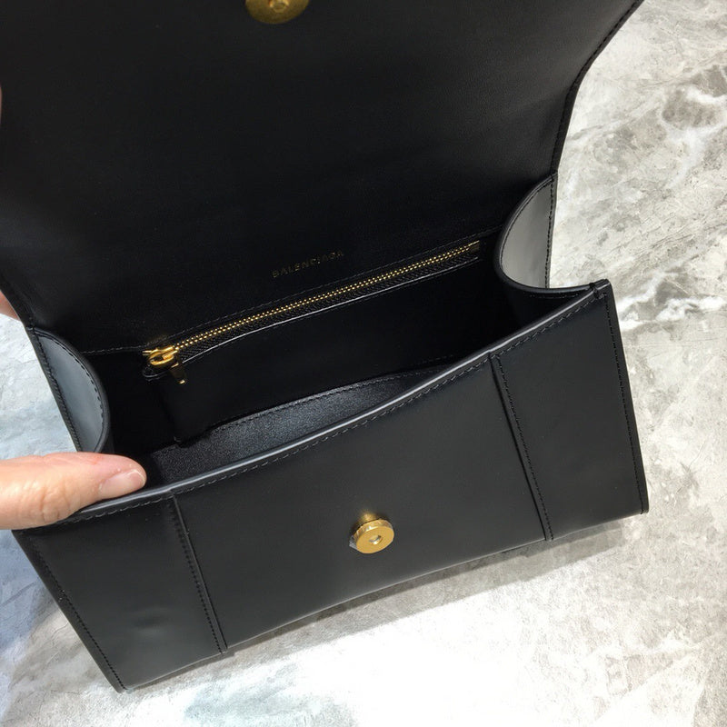 Sleek Vegan Leather Handbag - Signature Hardware Accents | Women's Fashion Handbag #860 - styled full view (image 7) of designer-inspired handbag