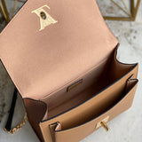 Front view of refined structured women's handbag – women's luxury accessory
