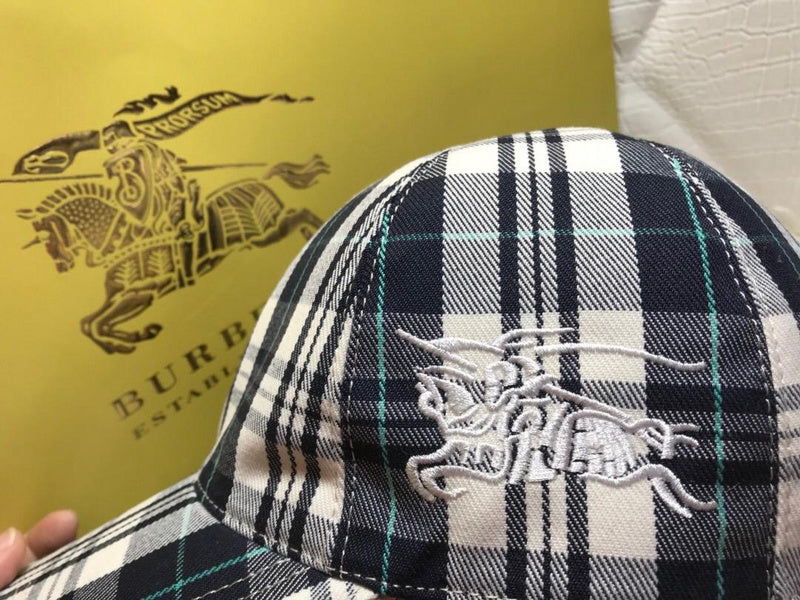Side view of Burberry unisex cap