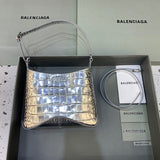 Understated Faux Leather Handbag - Polished Finish | Women's Designer-Inspired Purse #395 - side angle view (image 2) of designer-inspired handbag