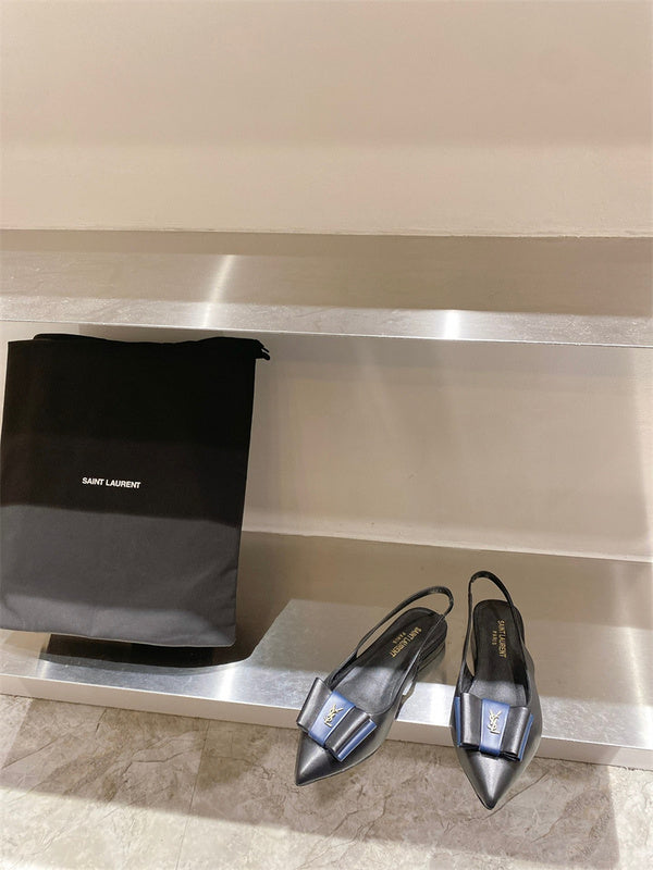 Saint Laurent luxury shoes detail shot