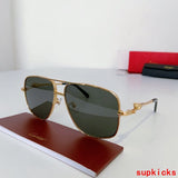 Close-up detail view of Cartier unisex sunglasses