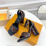 Louis Vuitton shoes Style 386 - front view, bold signature style