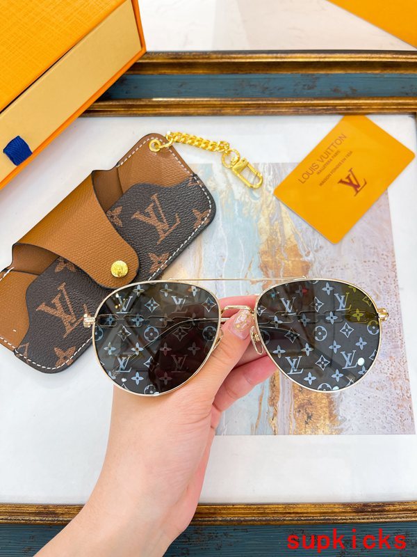 Front view of Louis Vuitton unisex sunglasses
