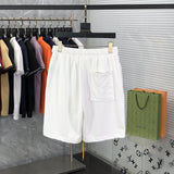 Side profile of Rhude luxury clothing with logo-detail design