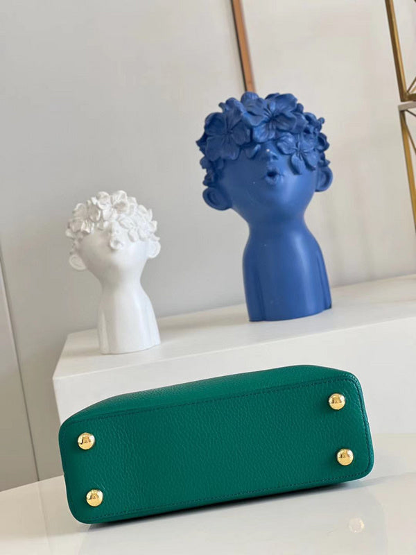 Back view of signature chic women's handbag – women's designer-style accessory