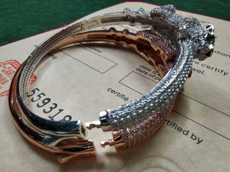 Front view of Cartier unisex jewelry piece
