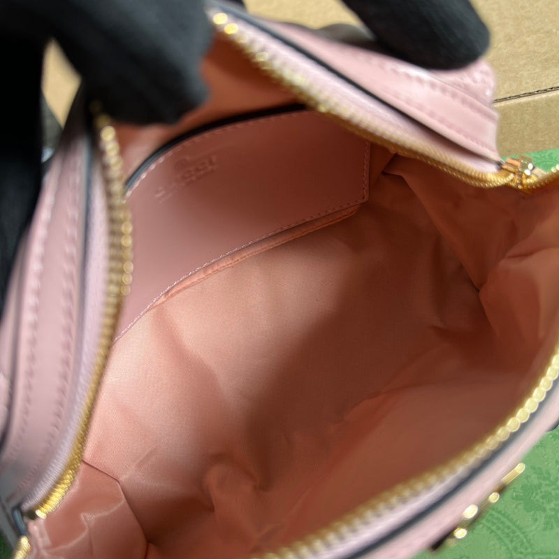 Close-up detail of structured bag design