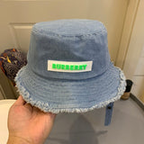 Angled view of Burberry unisex cap