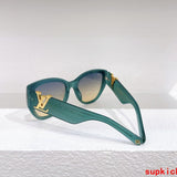 Close-up detail view of Louis Vuitton unisex sunglasses