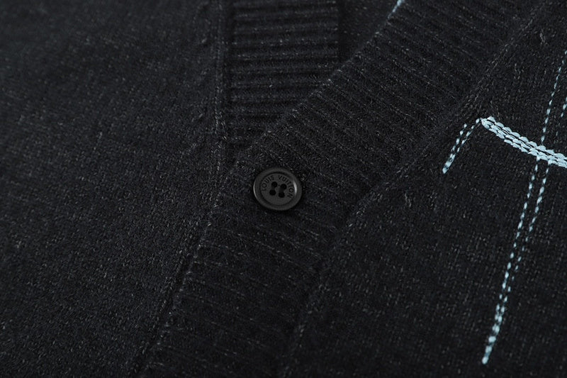 Flat lay presentation of Louis Vuitton luxury clothing with relaxed-fit cut