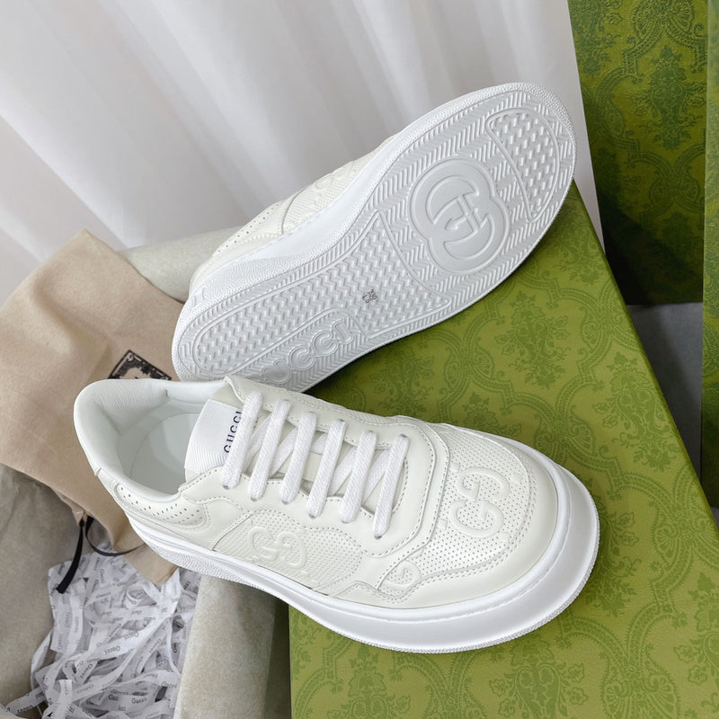 Gucci two-tone luxury sneakers view 6 minimalist modern build