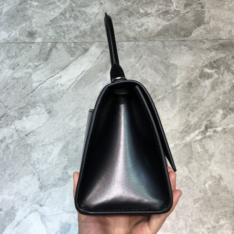 Sleek Faux Leather Handbag - Statement Silhouette | Women's Premium Handbag #630 - hardware and detail close-up (image 5) of designer-inspired handbag