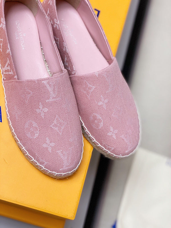 Close-up of Louis Vuitton shoes craftsmanship