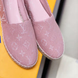 Close-up of Louis Vuitton shoes craftsmanship