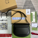 Side view of fluid structured handbag