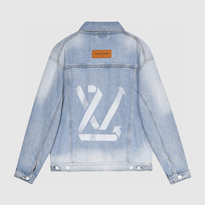 Side profile of Louis Vuitton luxury clothing with relaxed-fit cut
