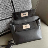 Close-up detail of structured bag design