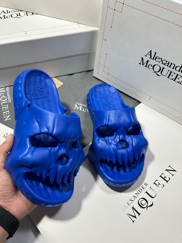 Alexander McQueen shoes Style 013 - close-up of iconic logo design