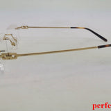 Close-up detail view of Cartier unisex sunglasses