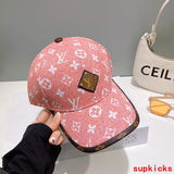 Close-up detail view of Louis Vuitton unisex cap