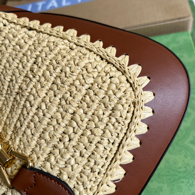 Side view of modernist structured handbag