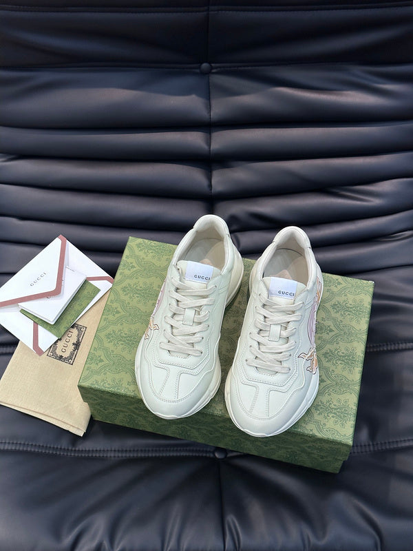 Gucci crisp white luxury sneakers view 10 cushioned comfort fit