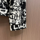 Back view of Louis Vuitton luxury clothing with logo-detail design