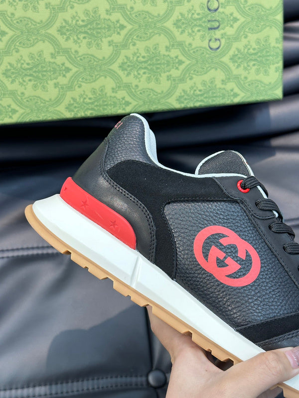 Gucci all-black luxury sneakers view 9 low-top design