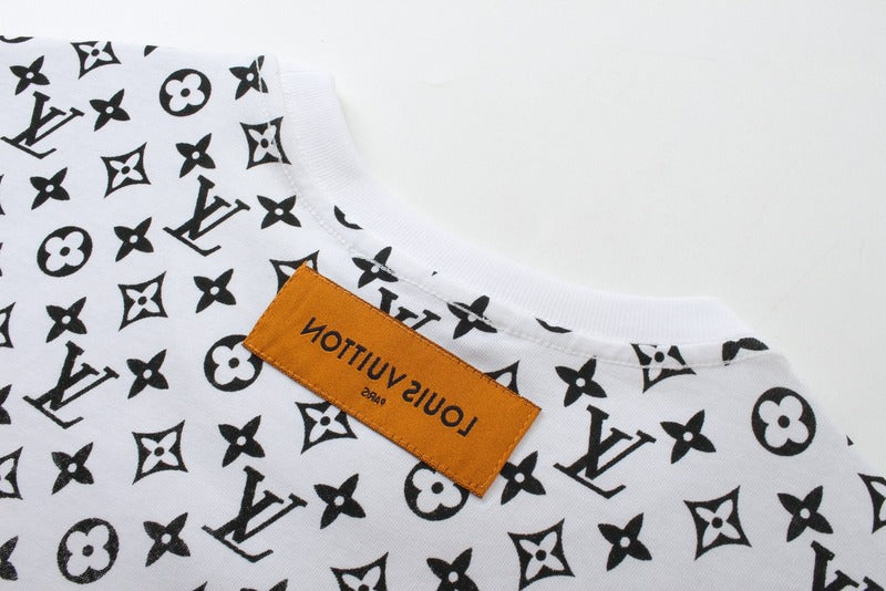 Side profile of Louis Vuitton cotton t-shirt with everyday silhouette