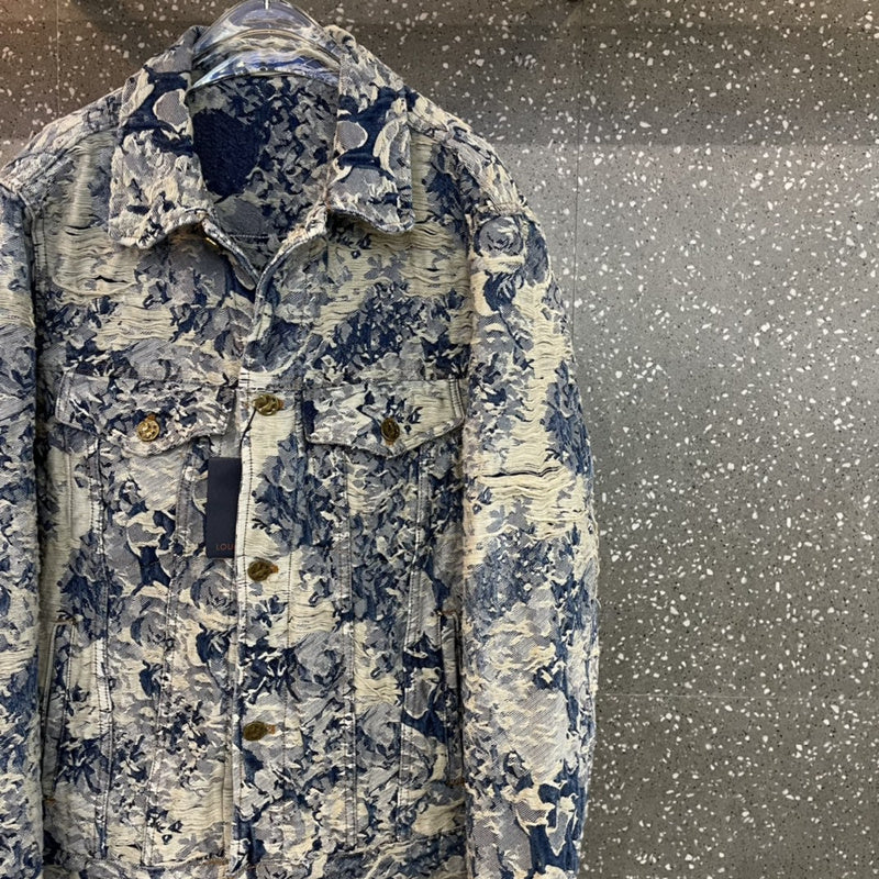 Front view of Louis Vuitton luxury clothing with streetwear-inspired cut