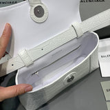 Classic Faux Leather Handbag - Modern Structured Build | Women's Statement Accessory #516 - alternate angle view (image 8) of designer-inspired handbag