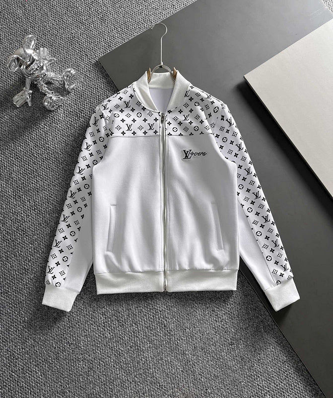Side profile of Louis Vuitton luxury clothing with runway-inspired design