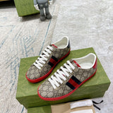 Gucci soft grey luxury sneakers view 5 premium leather build