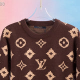 Side profile of Louis Vuitton luxury clothing with runway-inspired design