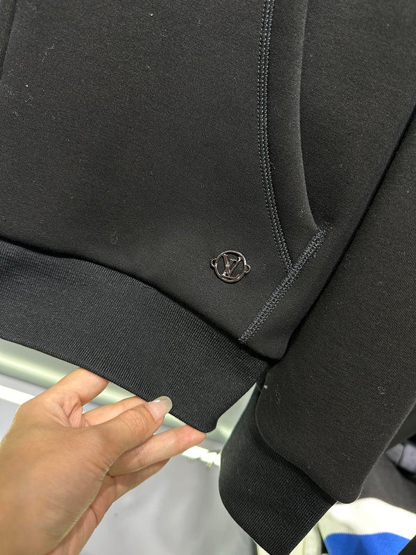 Back view of Louis Vuitton luxury clothing with contemporary cut