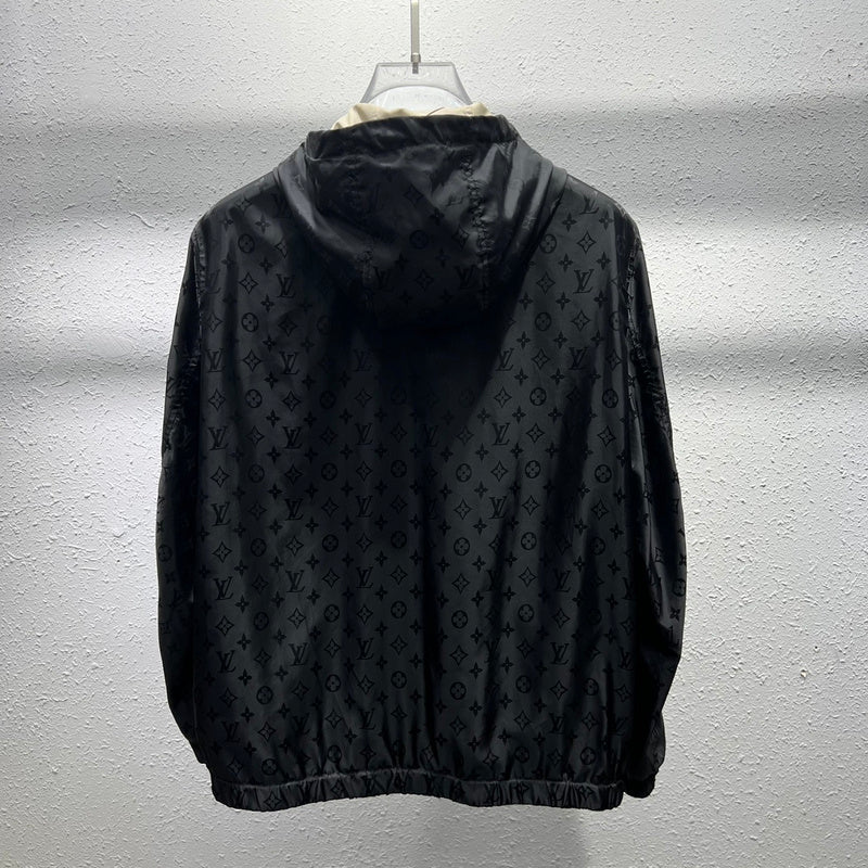 Front view of Louis Vuitton luxury clothing with runway-inspired design
