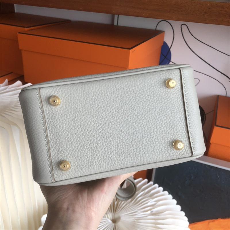  Clean-Lined satchel carried on shoulder